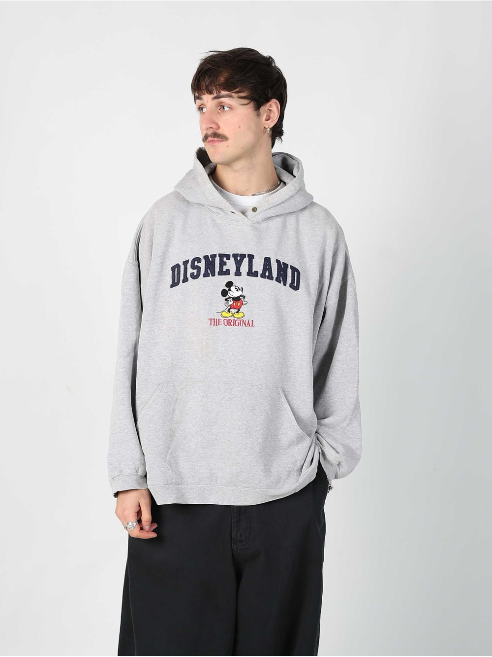 Vintage 90s Disneyland The Original Heavyweight Hoodie Sz M Disney Mickey Mouse